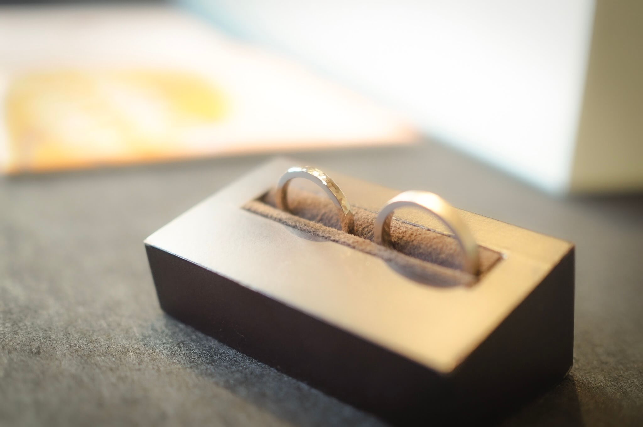 Customer Review: Handmade Wedding Bands—18k Champagne Gold