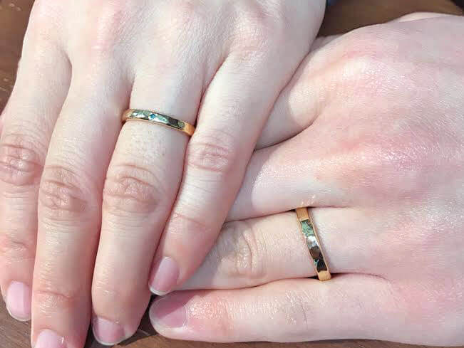 Customer Review: Handmade Wedding Bands—18k Yellow Gold