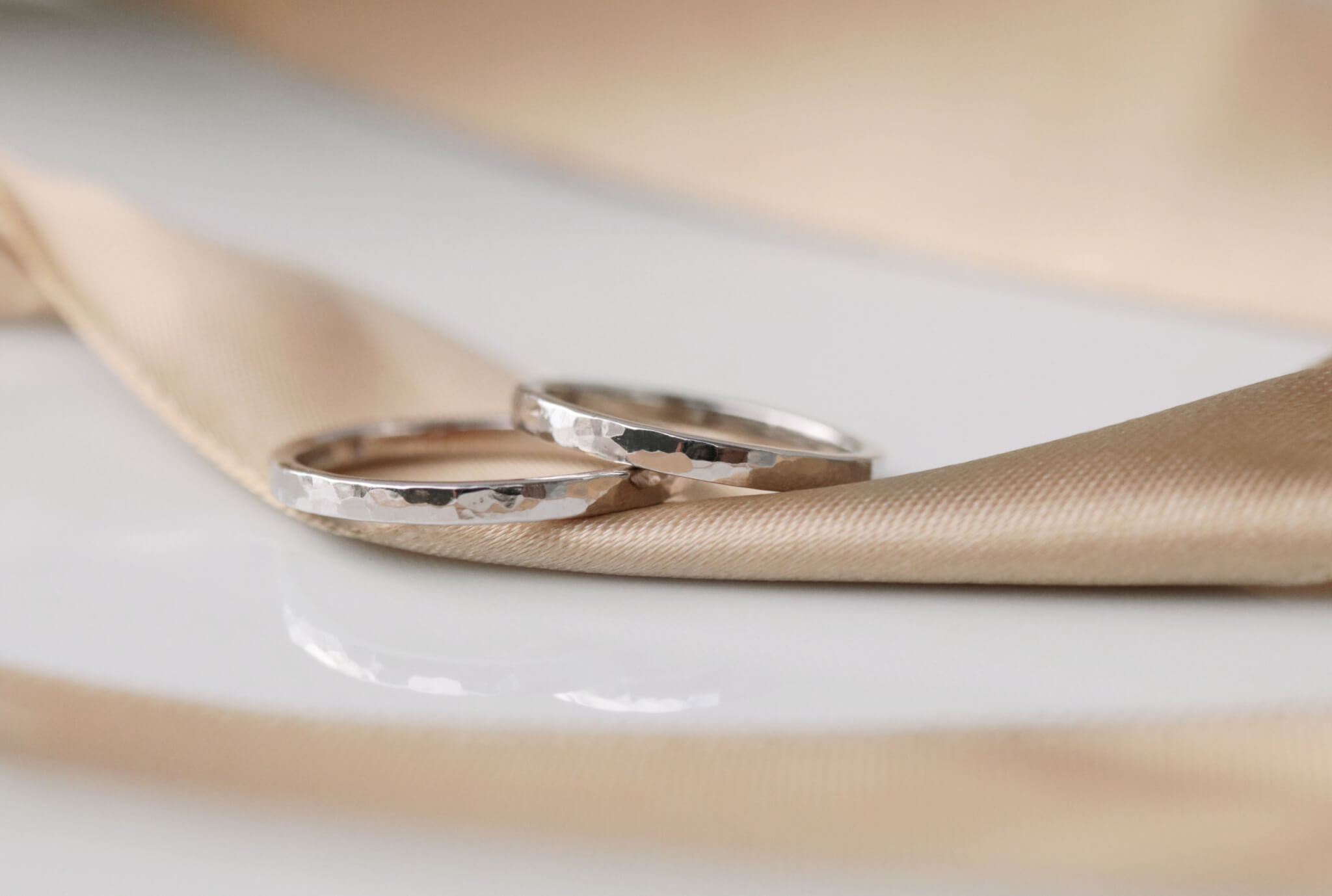 ペア10万円 しっかりプラチナ鍛造の手作り結婚指輪 手作り制作事例 ペア10万円 しっかりプラチナ鍛造の手作り結婚指輪 手作り制作事例