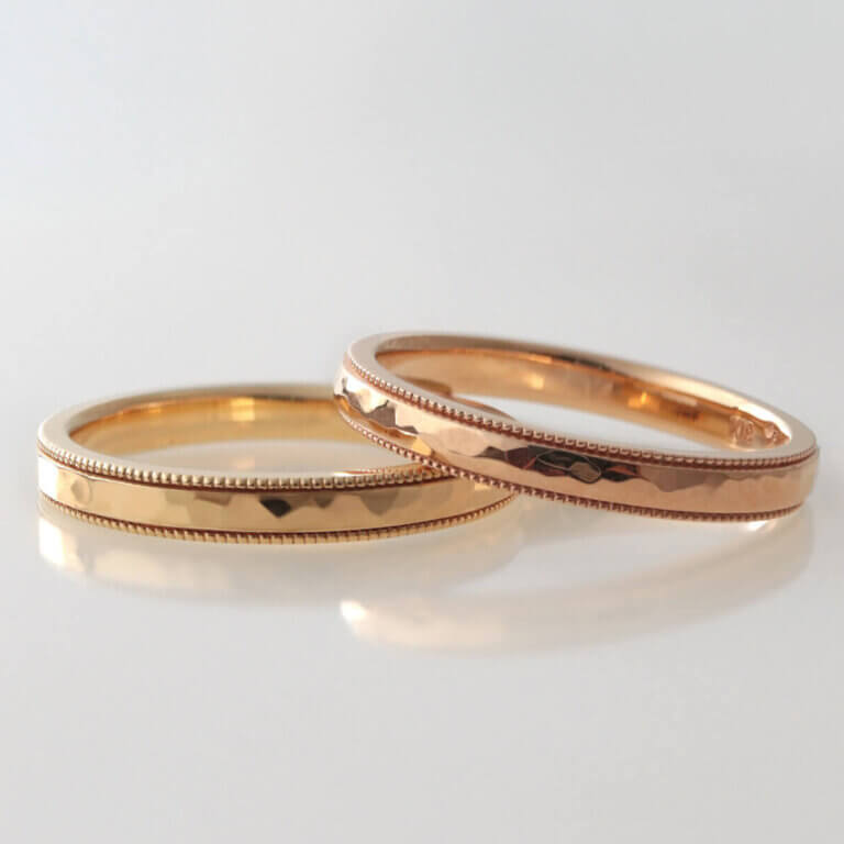 Handmade wedding rings to celebrate the beginning of a couple's life together.