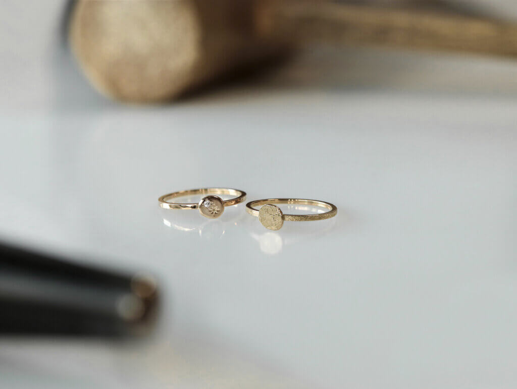 Chubby and cute layered ring + signet
