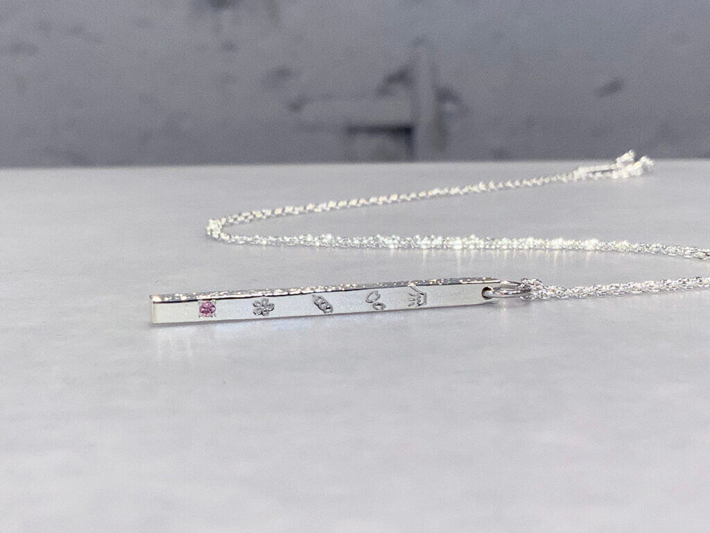 Silver jewelry made to commemorate your trip to Japan